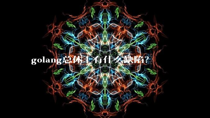 golang总体上有什么缺陷？