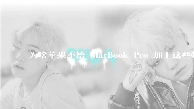 为啥苹果不给 MacBook Pro 加上这些特性？