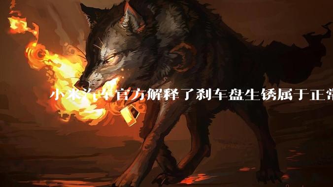 小米汽车官方解释了刹车盘生锈属于正常现象，并提供了两种除锈功能，这些措施是否足够有效？