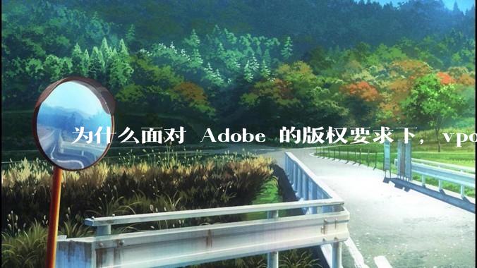 为什么面对 Adobe 的版权要求下，vposy 大神还能从容不迫？