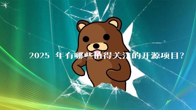 2025 年有哪些值得关注的开源项目？